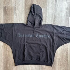 Yeezy HD-01 Hoodie – Black FW24, Size 2 (M-L)